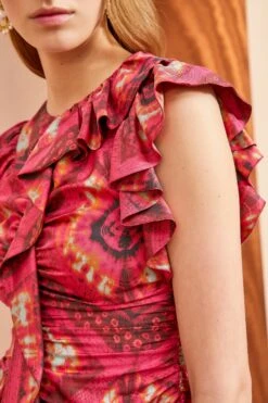 ULLA JOHNSON Vida Top - Wild Rose -Chic Clothing Store ULLA JOHNSON Vida Top WILD ROSE 04