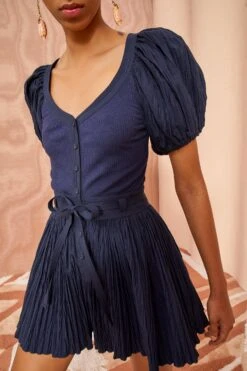 ULLA JOHNSON Vinny Playsuit - Midnight -Chic Clothing Store ULLA JOHNSON Vinny Playsuit MIDNIGHT 05