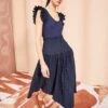 ULLA JOHNSON Virginia Dress - Midnight -Chic Clothing Store ULLA JOHNSON Virginia Dress MIDNIGHT 01 MAIN