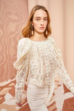 ULLA JOHNSON Vivi Blouse - Chalk -Chic Clothing Store ULLA JOHNSON Vivi Blouse CHALK 0032