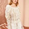 ULLA JOHNSON Vivi Blouse - Chalk -Chic Clothing Store ULLA JOHNSON Vivi Blouse CHALK 01 MAIN