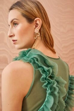 ULLA JOHNSON Winnifred Top - Jade 11 ULLA JOHNSON Winnifred Top - Jade -Chic Clothing Store ULLA JOHNSON Winnifred Top JADE 0104