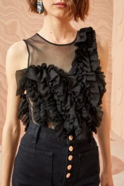 ULLA JOHNSON Winnifred Top - Noir 11 ULLA JOHNSON Winnifred Top - Noir -Chic Clothing Store ULLA JOHNSON Winnifred Top NOIR 0080