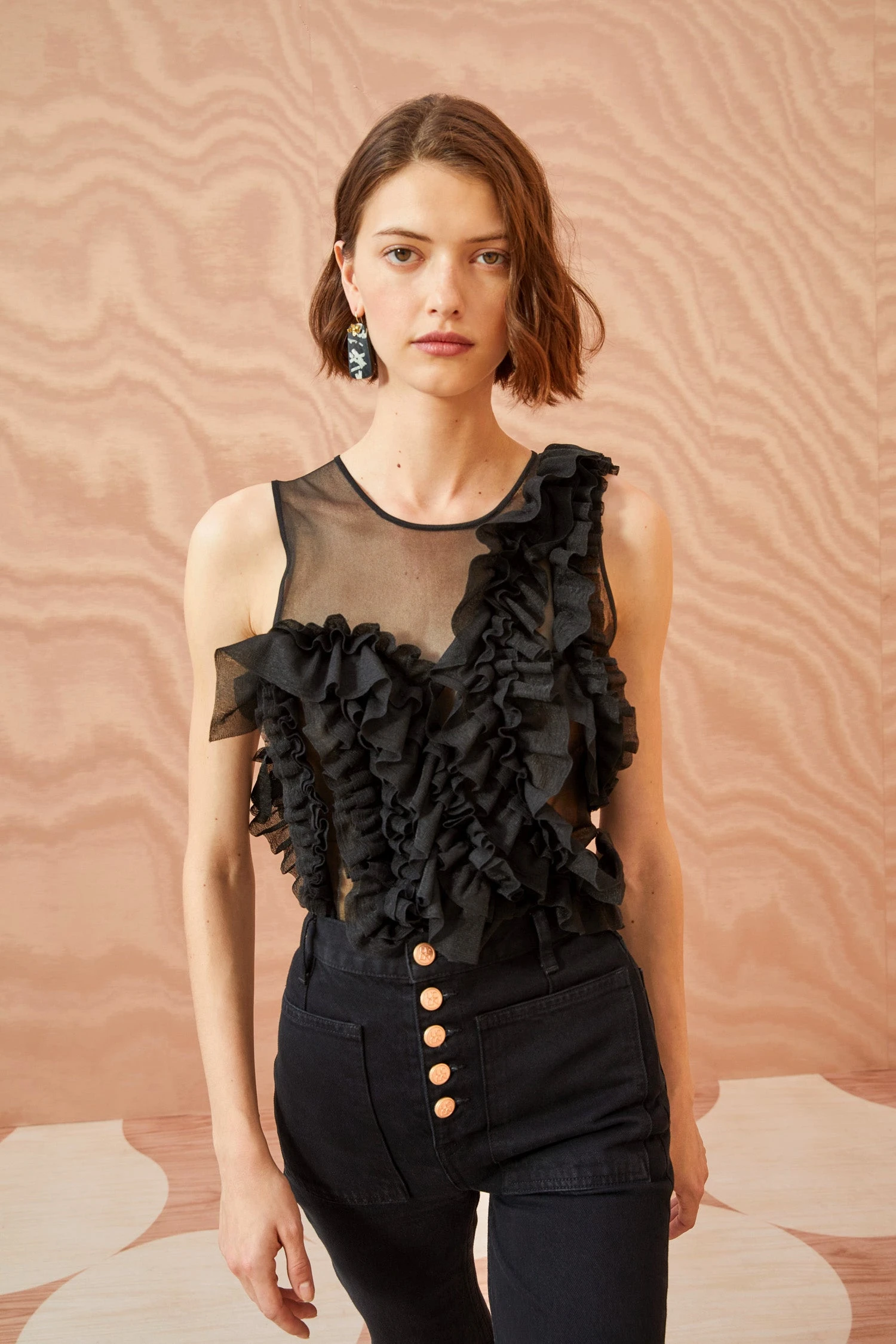 ULLA JOHNSON Winnifred Top - Noir 3 ULLA JOHNSON Winnifred Top - Noir