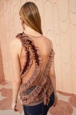 ULLA JOHNSON Winnifred Top - Umber -Chic Clothing Store ULLA JOHNSON Winnifred Top UMBER 0095