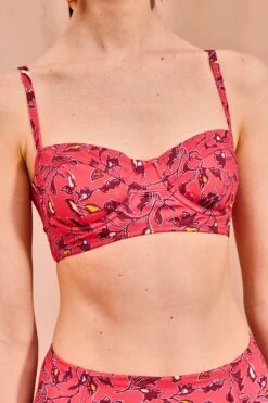 ULLA JOHNSON Zahara Bikini Top - Poppy Floral -Chic Clothing Store ULLA JOHNSON Zahara Bikini TOP POPPY FLORAL 02 ALT