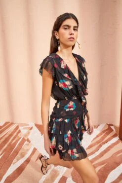 ULLA JOHNSON Zina Dress - Nocturne 9 ULLA JOHNSON Zina Dress - Nocturne -Chic Clothing Store ULLA JOHNSON Zina Dress NOCTURNE 03