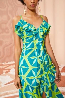 ULLA JOHNSON Zoya Dress - Citrine -Chic Clothing Store ULLA JOHNSON Zoya Dress CITRINE 05