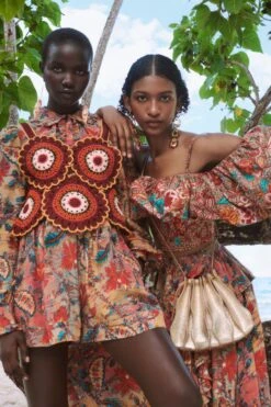 ULLA JOHNSON Ursa Skirt - Coral Bloom -Chic Clothing Store Ulla Johnson PF23 VOGUE LOOK 5 5